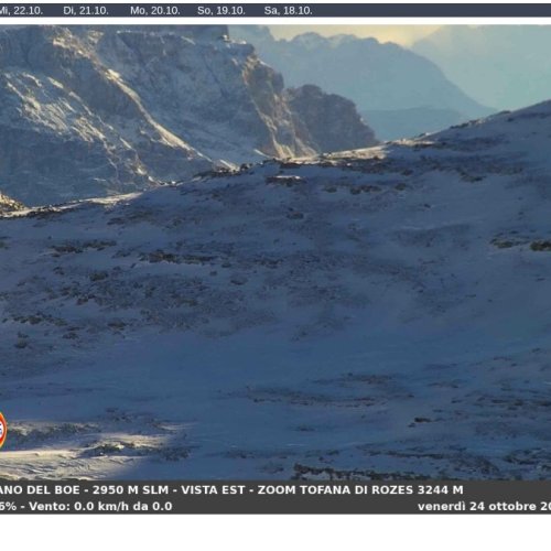 Sass Pordoi Webcam: Live Views from Altopiano del Boe, Dolomites