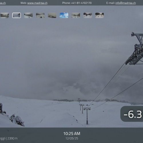 Live Klosters Dorf Schaffürggli Webcam: Alpine Ski Resort Views