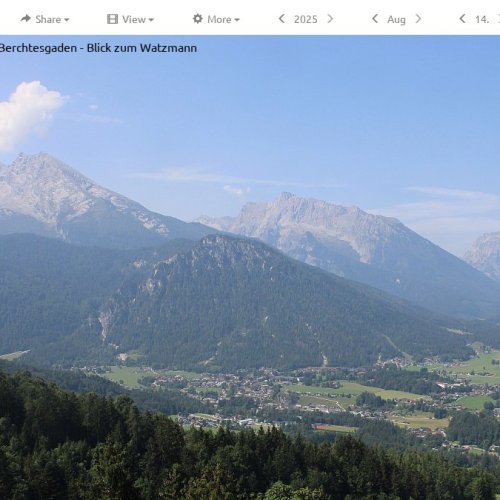 Live Webcam: Berchtesgaden Valley & Watzmann Mountain Views