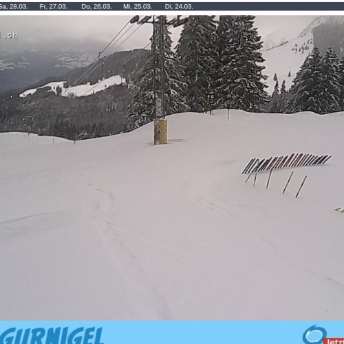 Gantrisch Gurnigel Live Webcam: Swiss Alps Ski Slopes & Mountain Views