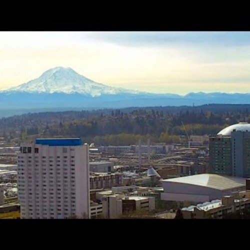 Mount Rainier & Tacoma Skyline | Live View