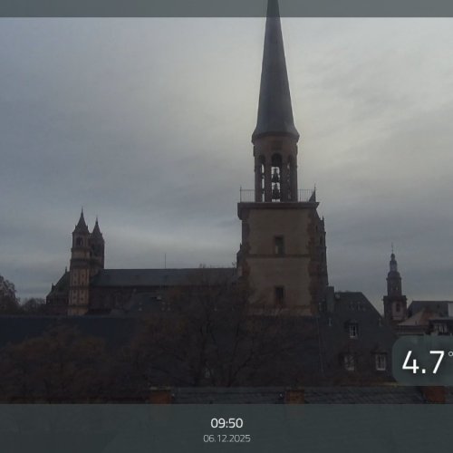 Worms City Center Live Webcam: Dom St. Peter View