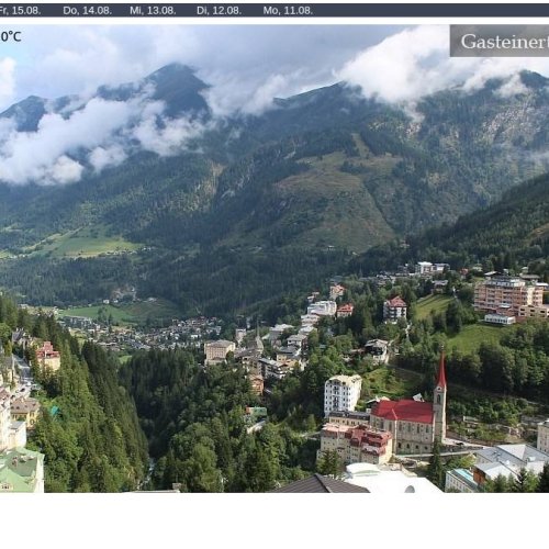 Live Webcam: Bad Gastein Alpine Town & Valley Views, Austria