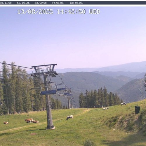 Panoramalift Bergstation Live Webcam: Brunnalm, Grossveitsch, Austria