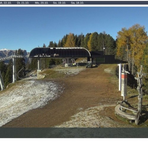 Seiser Alm Mezdi Bergstation Live Webcam: Dolomites Mountain Views