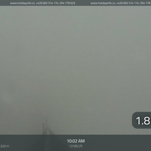 Praděd - Ovčárna Live Webcam: Jeseníky Mountains Vista