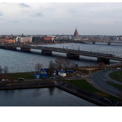 HD Daugava River and Old Riga City, Latvia Live Webcam