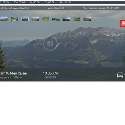 Scheffau am Wilden Kaiser Live Webcam: Brandstadl Alpine Views