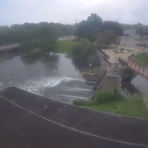 Plainwell, Michigan Live Webcam: Malletts Creek & Dam View