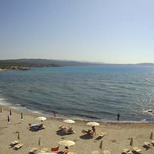Spiaggia La Liccia Rena Majore Live Webcam: Santa Teresa Gallura, Sardinia