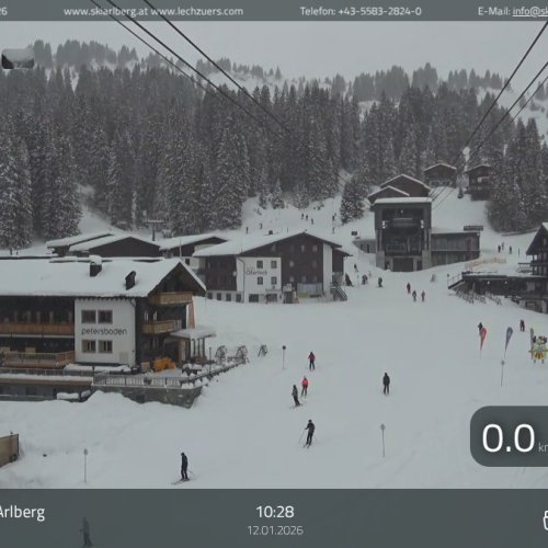 Live Webcam: Ski Slopes of Oberlech, Lech am Arlberg