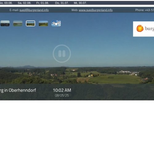 Binderberg in Oberhenndorf, Jennersdorf Live Webcam