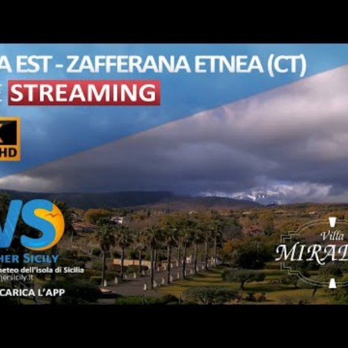Mount Etna Live Webcam: Zafferana Etnea, Sicily