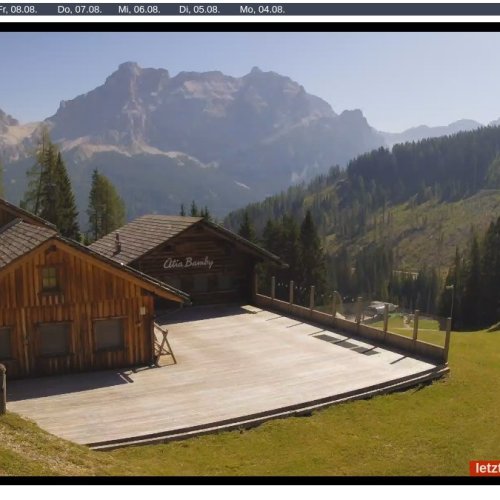 La Villa Alta Badia Webcam: Live Views of the Dolomites from Utia Bamby