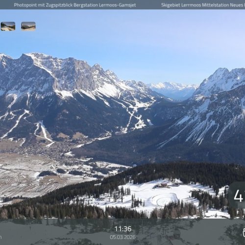 Lermoos Grubigstein Live Webcam: Panoramic Views of the Austrian Alps