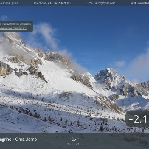 Live from Passo San Pellegrino: Cima Uomo in the Dolomites