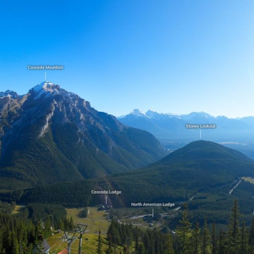 Mount Norquay Live Camera: Banff Alpine View