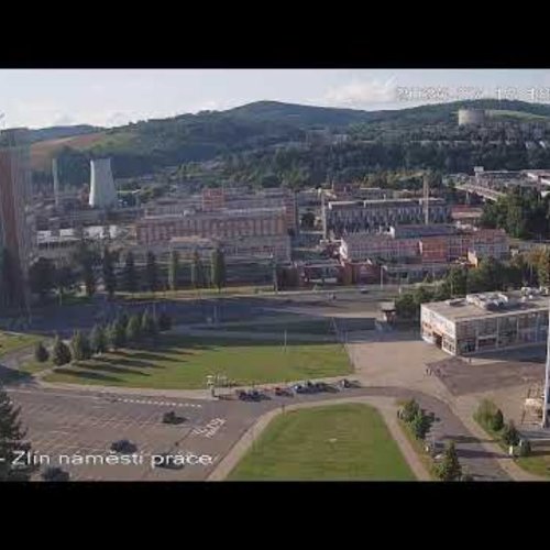 náměstí práce Square, Zlín, Czechia Live Webcam