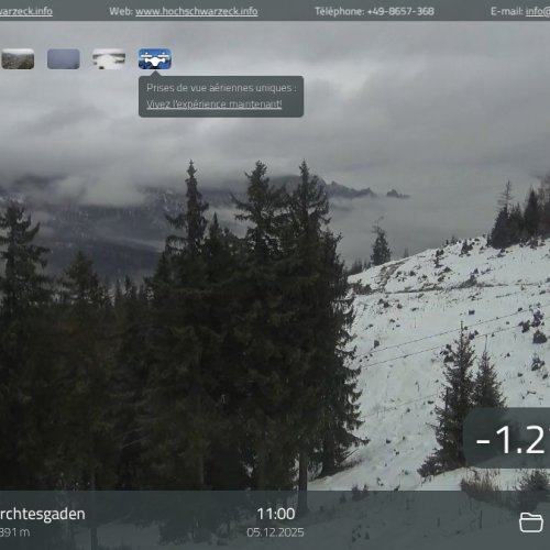 Live Webcam: Ramsau bei Berchtesgaden & Hochschwarzeck Views