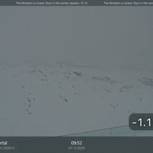 Hirschegg Ifenbahn Bergstation Live Webcam: Alpine Views at 2020m