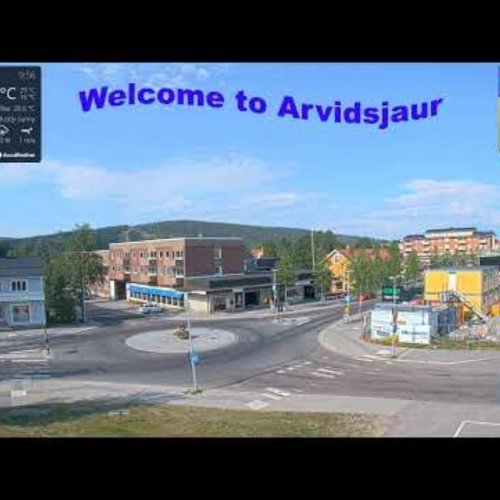 Arvidsjaur Town Center Live Webcam: Norrbotten, Sweden