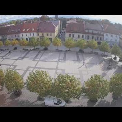 Pszczyna Market Square Live Webcam - Historic Polish Town View