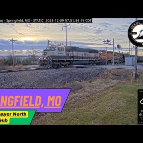 Live Train Action: BNSF Thayer North Sub Webcam in Springfield, MO