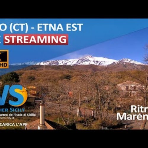 Mount Etna Live Webcam: Milo, Sicily View