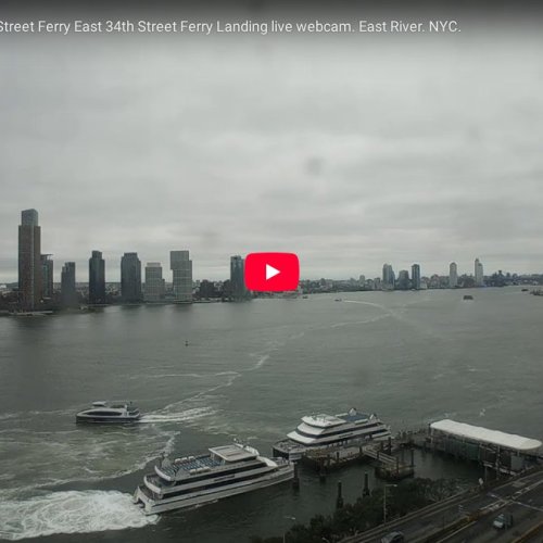 East 34th Street Ferry Landing Live Webcam: New York City Views