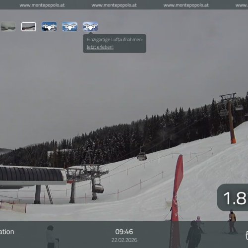 Eben im Pongau: Live Views from Monte Popolo 2 Talstation Ski Resort