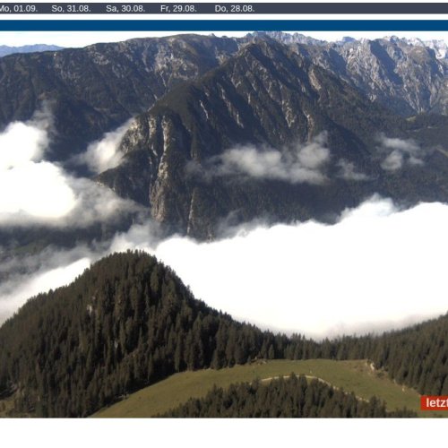 Maurach Live Webcam: Rofan Mountains & Achensee Views at 1800m
