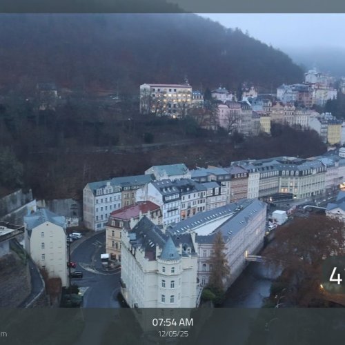 Karlovy Vary Live Webcam: Hotel Thermal City & Spa View 🇨🇿