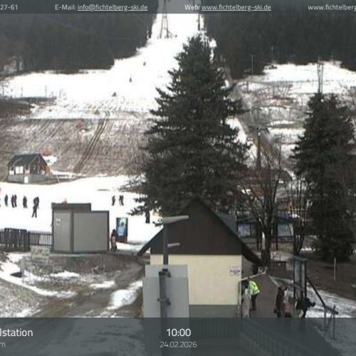 Oberwiesenthal Fichtelberg Live Webcam: Ski Resort & Mountain View