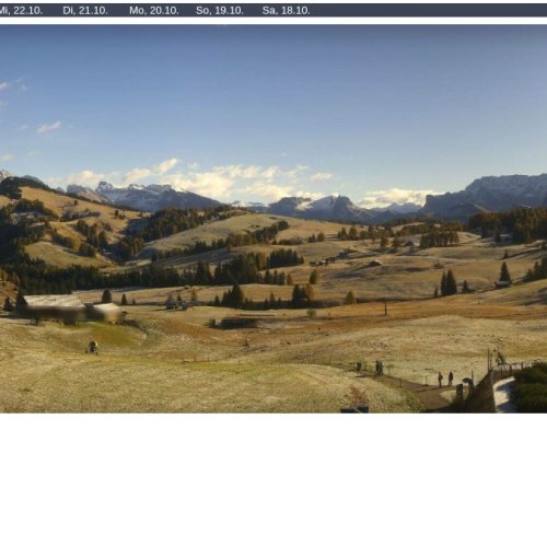 Seiser Alm - Compatsch Live Webcam, Dolomites, Italy