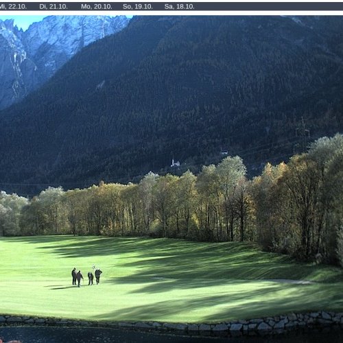 Dolomitengolf Lavant Live Webcam: Alpine Golf Course & Mountain Views