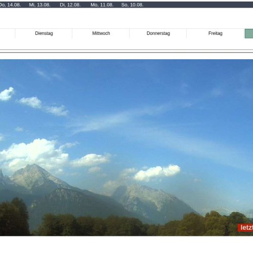 Live Webcam: Watzmann Mountain View from Obersalzberg, Berchtesgaden