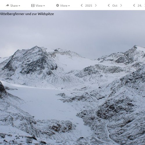 Braunschweiger Hütte Webcam: Live Glacier & Wildspitze Views