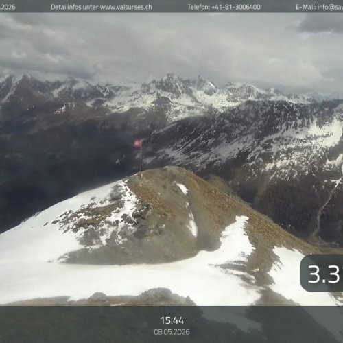 Live View from Piz Martegnas in Savognin, Switzerland