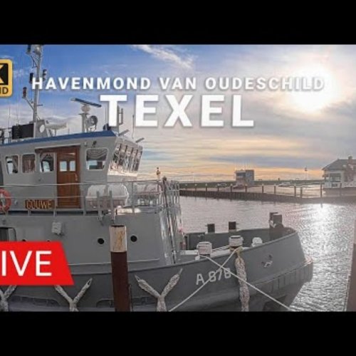 Oudeschild Harbour Mouth & Wadden Sea Live View