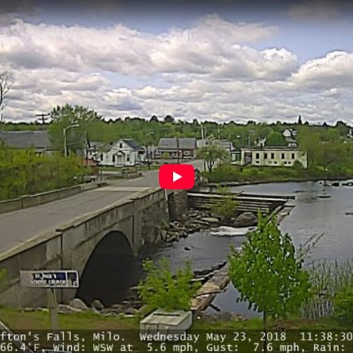 Trafton Falls Milo, Maine Live Webcam 🏞️