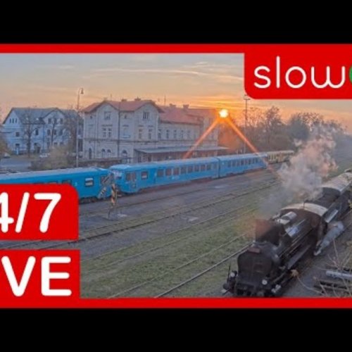 Live Webcam: Lužná u Rakovníka Train Station, Czechia 🚂