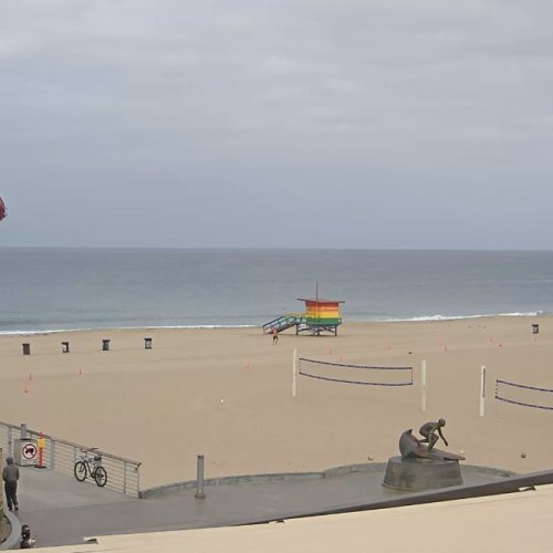 Hermosa Beach Live Webcam: California Coast & Volleyball Courts