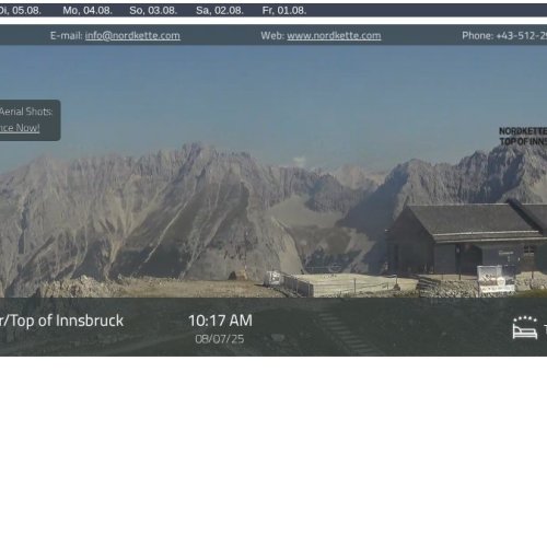 Hafelekar Peak Live Webcam: Top of Innsbruck Views