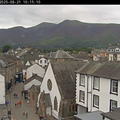 Keswick Town Centre & Lake District Fells Live Webcam