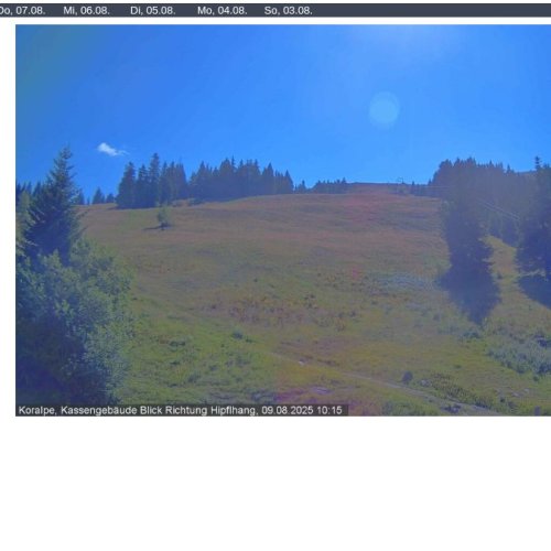Koralpe Talstation: Live Mountain View from 1620m