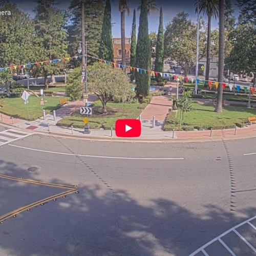 Orange Plaza Square Park Live Cam: Historic Old Towne, California