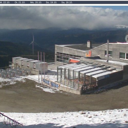 Stuhleck Panoramarestaurant W11 Live Webcam | Austrian Alps