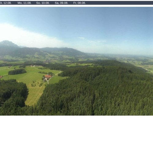 Högl Mountain Live Webcam: Bavarian Panorama from Oberhögl