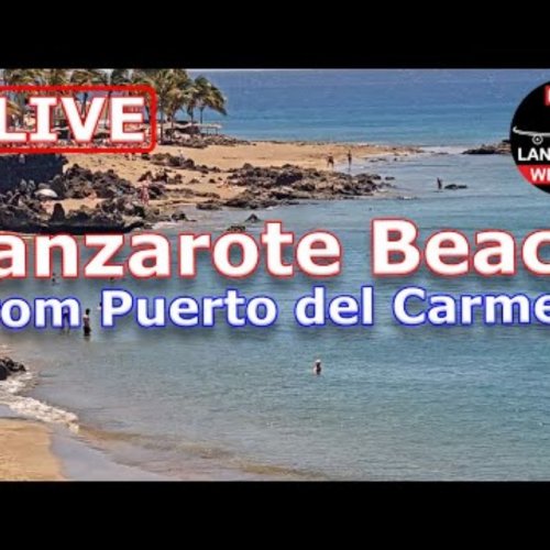 Puerto del Carmen Beach Live Webcam | Lanzarote, Spain