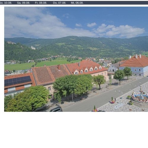 Unzmarkt-Frauenburg Live Webcam: Alpine Views from Murtal